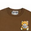 Moschino 2025 New Arrival Cute Mosaic Bear Letter Logo Unisex Short Sleeve T-Shirt