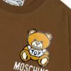Moschino 2025 New Arrival Cute Mosaic Bear Letter Logo Unisex Short Sleeve T-Shirt