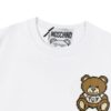 Moschino 2025 New Arrival Cute Series Mosaic Bear Letter Logo Unisex Short Sleeve T-Shirt