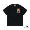 Moschino 2025 New Arrival Cute Collection Mosaic Bear Letter Logo Unisex Short Sleeve T-Shirt