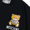 Moschino 2025 New Arrival Cute Collection Mosaic Bear Letter Logo Unisex Short Sleeve T-Shirt