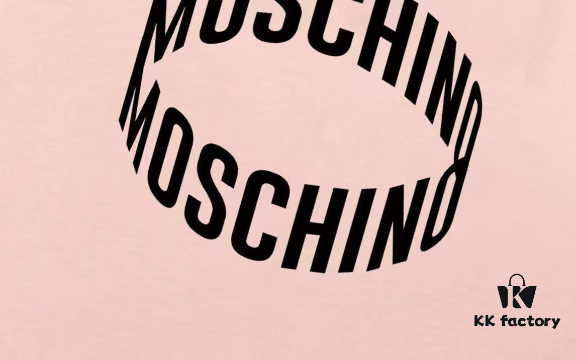 Moschino 2025 New Arrival 3D Letter Logo Unisex Short Sleeve T-Shirt