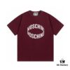 Moschino 2025 New Arrival 3D Letter Logo Unisex Short Sleeve T-Shirt