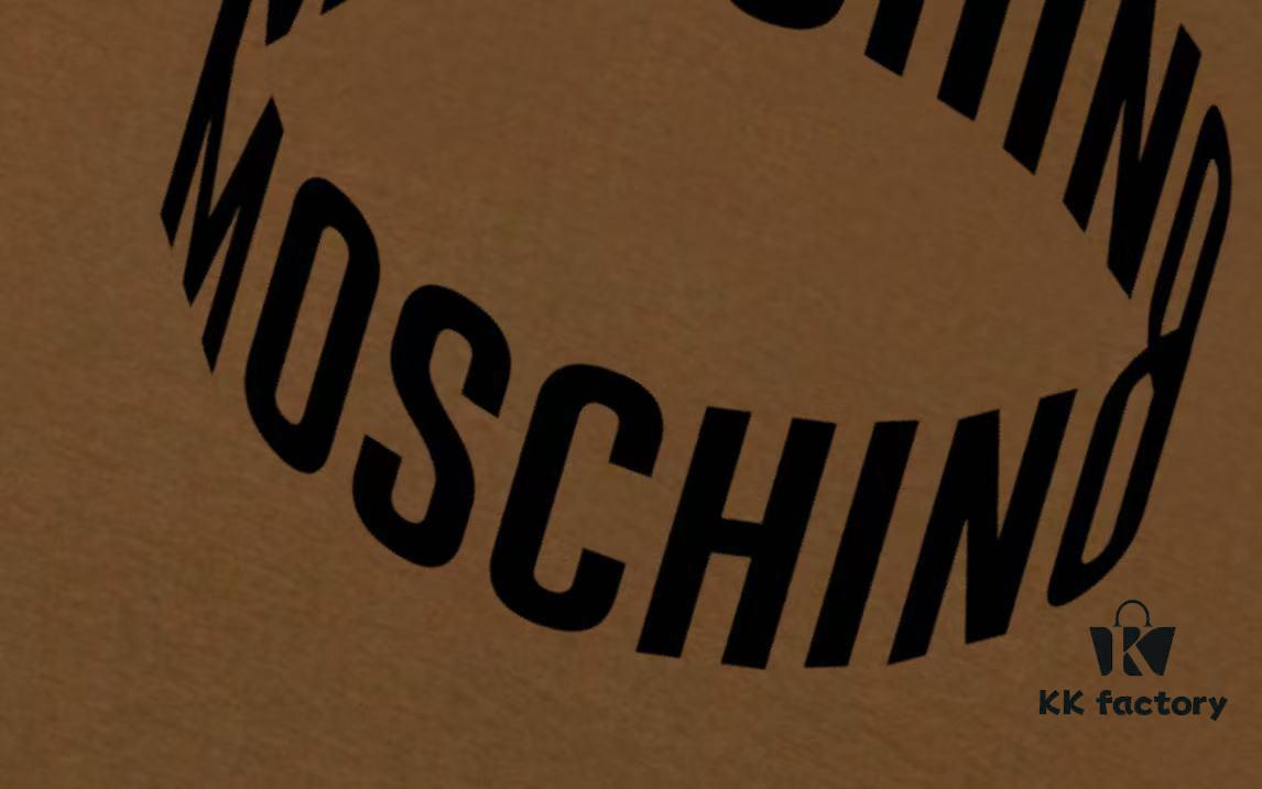 Moschino 2025 New Arrival 3D Letter Logo Unisex Short Sleeve T-Shirt