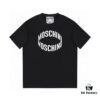 Moschino 2025 New Arrival 3D Letter Logo Unisex Short Sleeve T-Shirt
