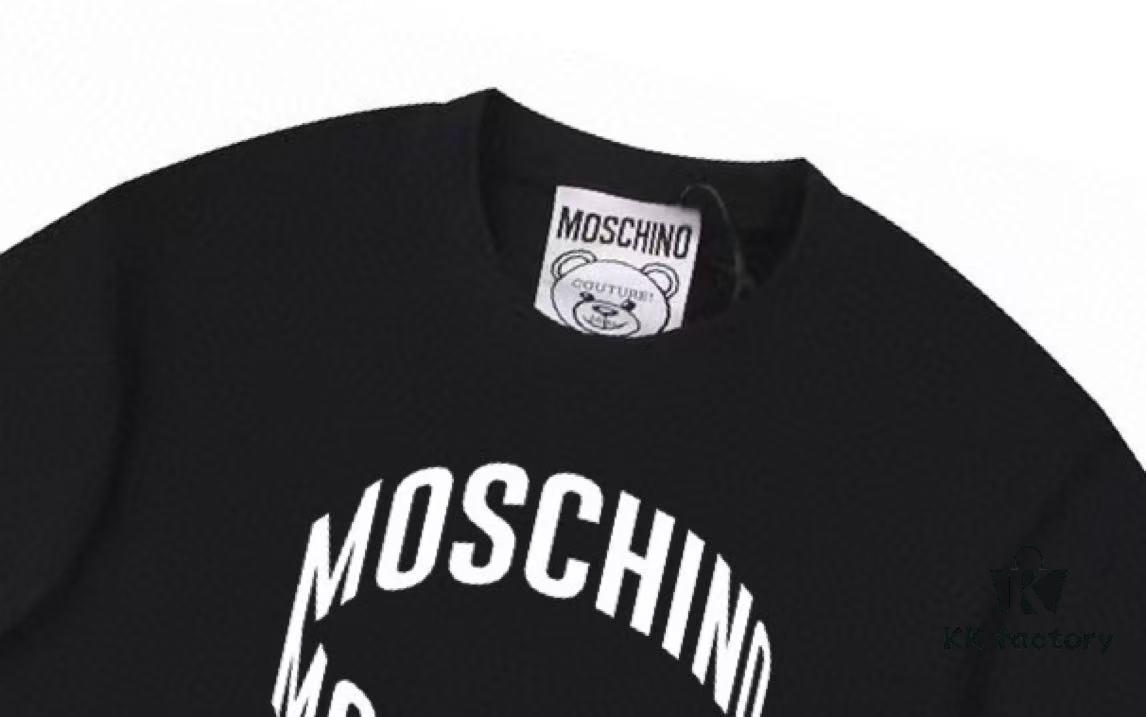 Moschino 2025 New Arrival 3D Letter Logo Unisex Short Sleeve T-Shirt