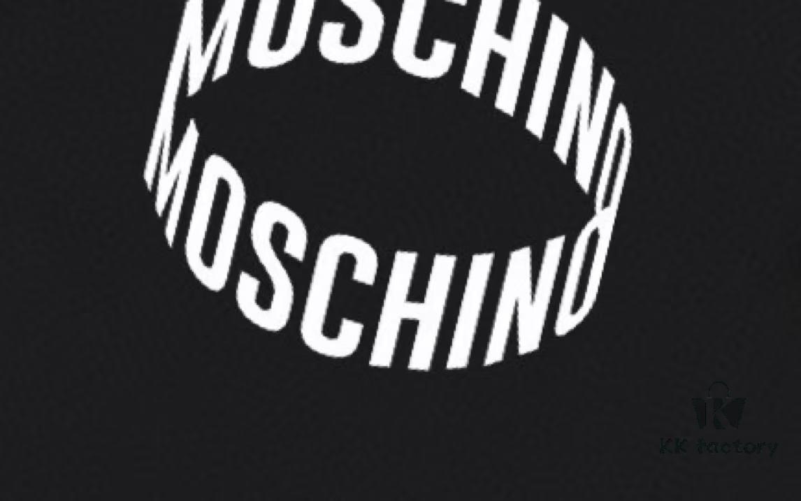 Moschino 2025 New Arrival 3D Letter Logo Unisex Short Sleeve T-Shirt
