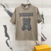 MOSCHINO Bear Logo Print Crew Neck Short Sleeve T-Shirt 260g