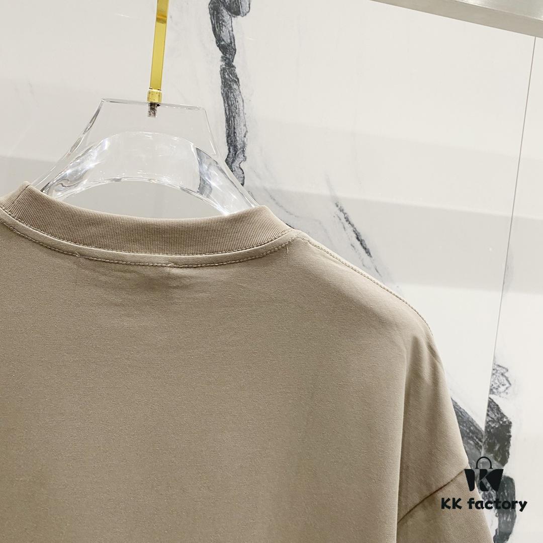 MOSCHINO Bear Logo Print Crew Neck Short Sleeve T-Shirt 260g