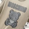 MOSCHINO Bear Logo Print Crew Neck Short Sleeve T-Shirt 260g