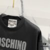 MOSCHINO 260g Crew Neck Short Sleeve T-Shirt with Cute Bear and Letter Logo Print