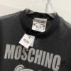 MOSCHINO 260g Crew Neck Short Sleeve T-Shirt with Cute Bear and Letter Logo Print