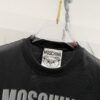 MOSCHINO 260g Crew Neck Short Sleeve T-Shirt with Cute Bear and Letter Logo Print