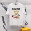 MOSCHINO Bear Logo 260g Crew Neck Short Sleeve T-Shirt
