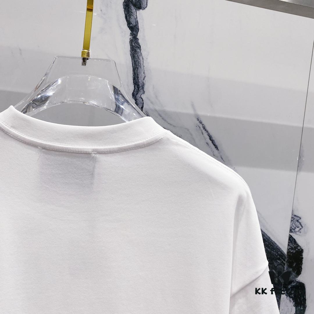 MOSCHINO Bear Logo 260g Crew Neck Short Sleeve T-Shirt