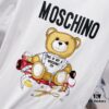 MOSCHINO Bear Logo 260g Crew Neck Short Sleeve T-Shirt