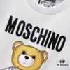 MOSCHINO Bear Logo 260g Crew Neck Short Sleeve T-Shirt
