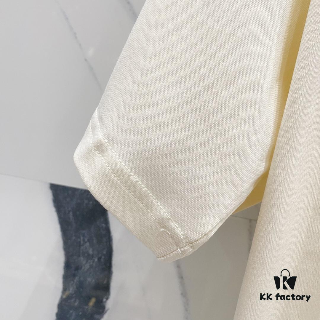 MOSCHINO Crew Neck Short Sleeve T-Shirt 260g with Brand Logo and Teddy Bear Print