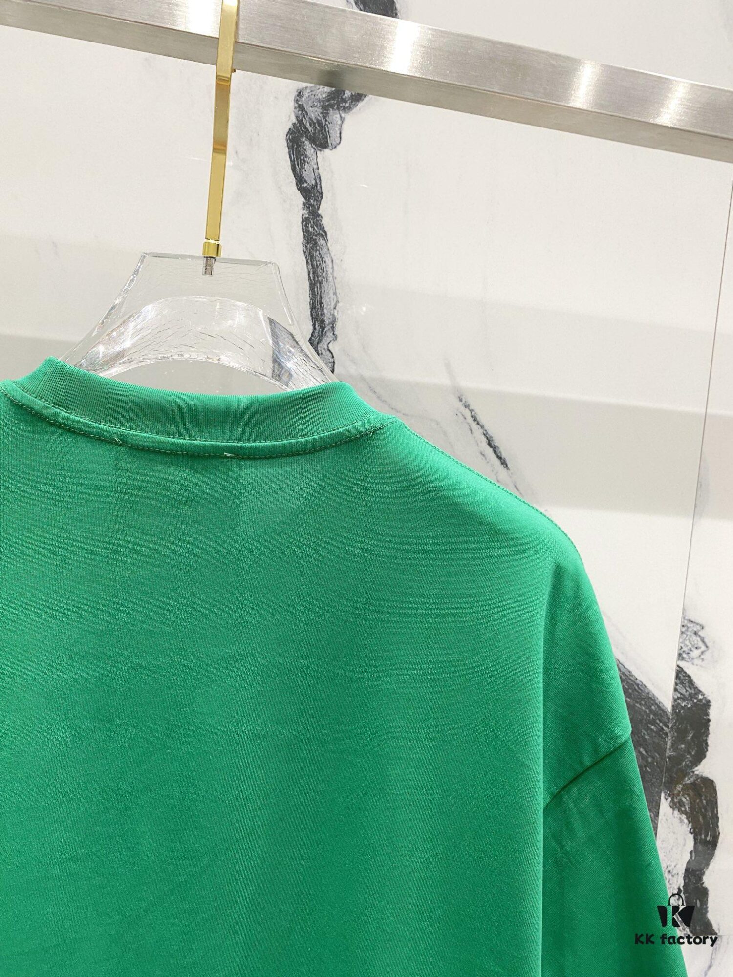 MOSCHINO 260g Crew Neck Short Sleeve T-Shirt with Classic Brand Logo Puff Print