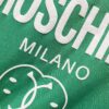 MOSCHINO 260g Crew Neck Short Sleeve T-Shirt with Classic Brand Logo Puff Print