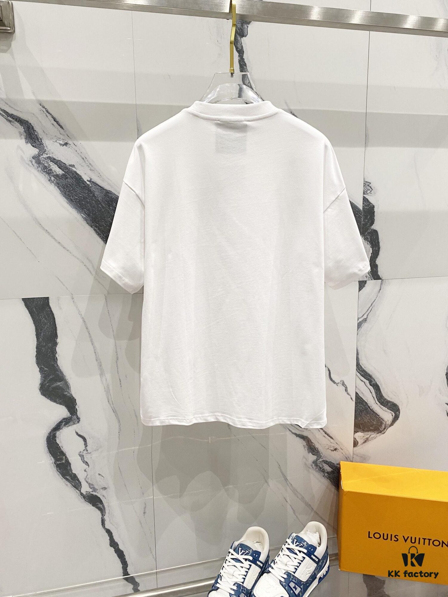 MOSCHINO 260g Crew Neck Short Sleeve T-Shirt with Classic Brand Letter Foil Logo