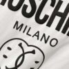 MOSCHINO 260g Crew Neck Short Sleeve T-Shirt with Classic Brand Letter Foil Logo