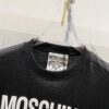 MOSCHINO 260g Crew Neck Short Sleeve T-Shirt with Classic Brand Logo Foil Print