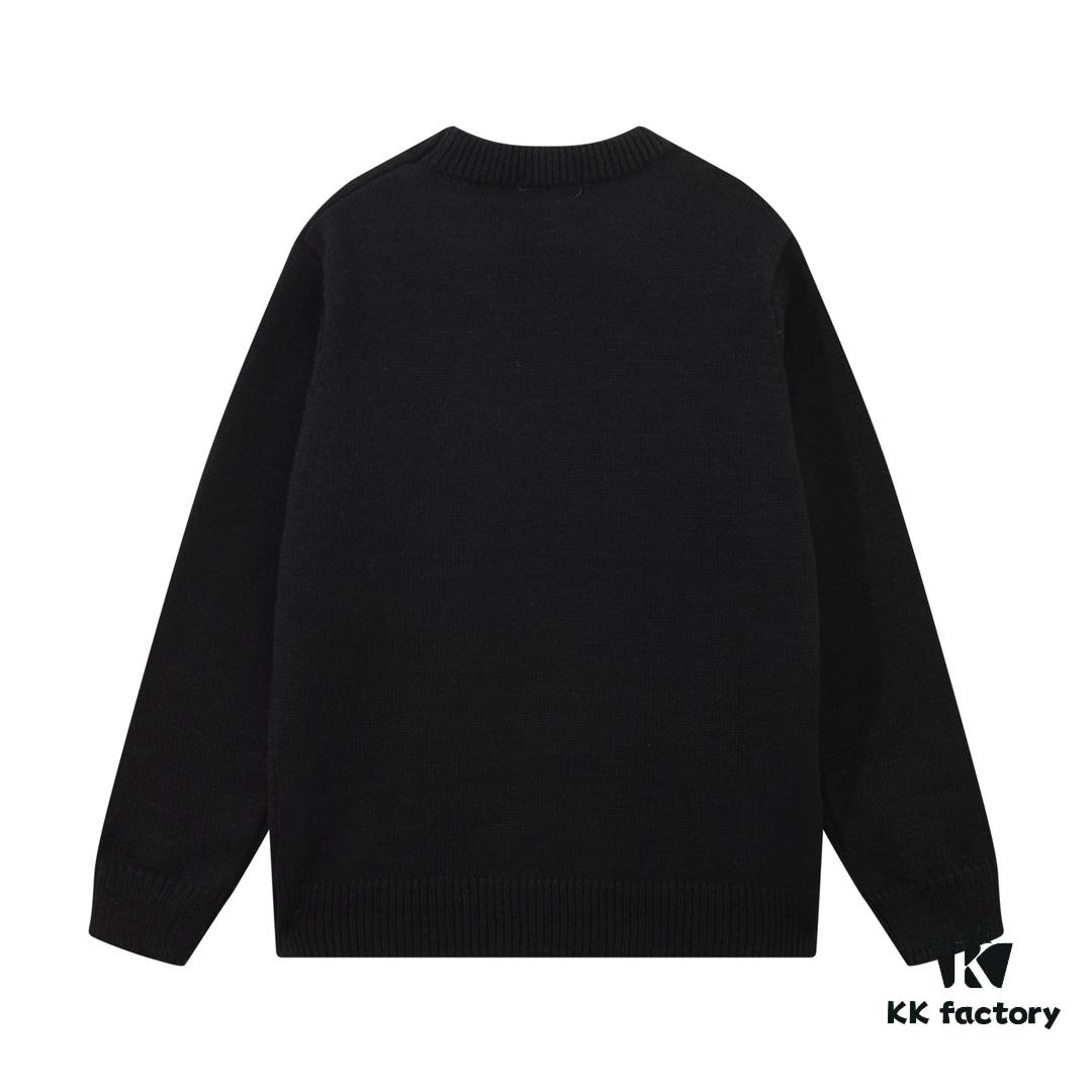 McQueen New Sweater with Embroidered Logo Woolen Pullover
