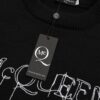 McQueen New Sweater with Embroidered Logo Woolen Pullover