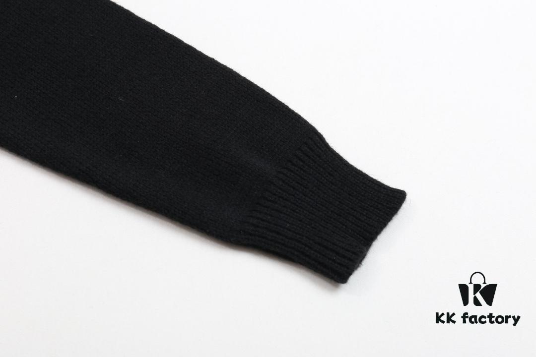 McQueen New Sweater with Embroidered Logo Woolen Pullover