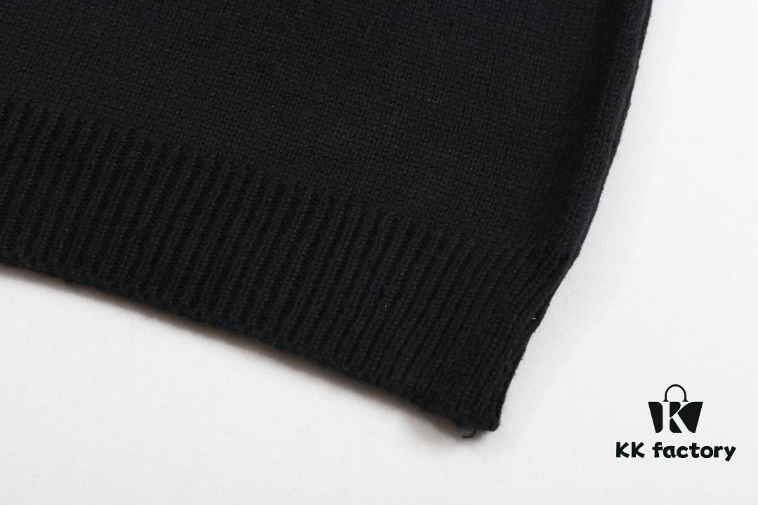 McQueen New Sweater with Embroidered Logo Woolen Pullover