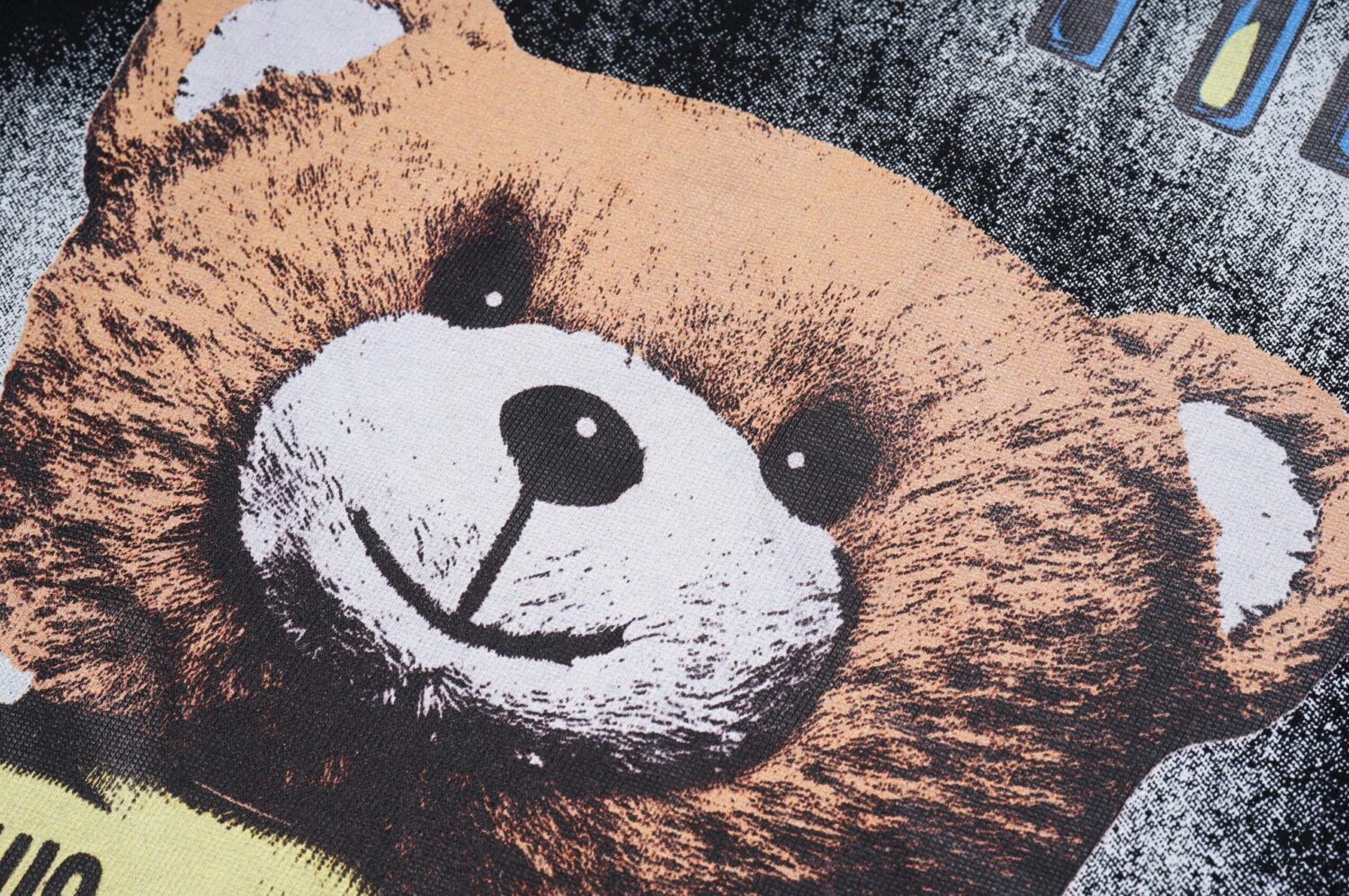 Q611# ♈️ Premium Combed Double-Yarn MOSCHINO 23 Lunar Rabbit Limited Edition Short Sleeve T-Shirt, 230g Double-Ply 32s 100% Cotton Fabric, Direct-to-Garment Digital Print, Unisex Design, Colors: Black, White