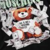 Moschino New Arrival Bear Print Logo Digital Printing Design Black and White S-XXL
