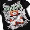 Moschino New Arrival Bear Print Logo Digital Printing Design Black and White S-XXL