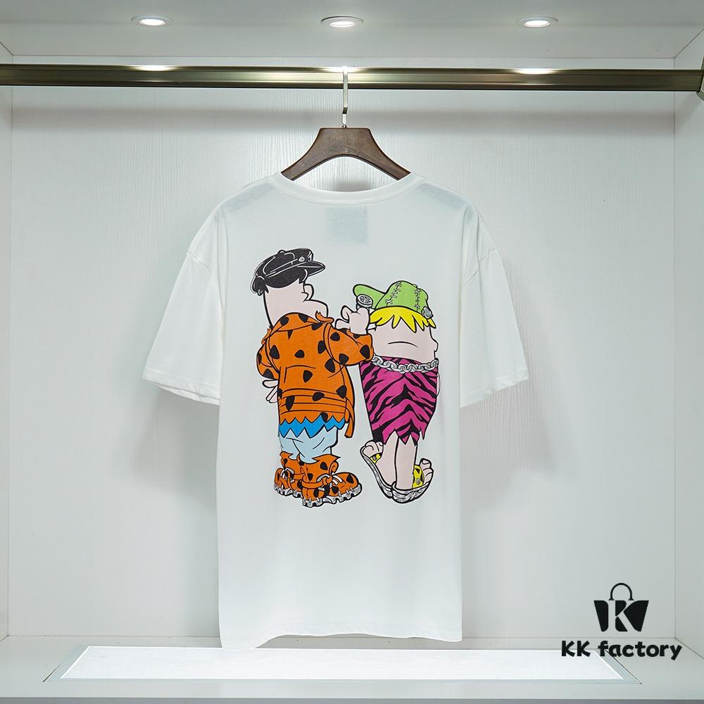 MOSCHINO Autumn-Winter New Arrival 230g Double-Ply 32-Single Yarn 100% Cotton Fabric with Direct-to-Garment Digital Print on Front and Back Unisex Design