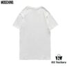 Q230#MOS 21 Spring New Arrival Super Cool Ice Ceramic Cotton Towel Embroidery Bear Short Sleeve T-Shirt Unisex Black and White S-XXL