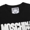 Q230#MOS 21 Spring New Arrival Super Cool Ice Ceramic Cotton Towel Embroidery Bear Short Sleeve T-Shirt Unisex Black and White S-XXL