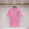 Q708 #♈️ Premium Cotton Double-Yarn 23 New Arrival 230g Double-Ply 32s Pure Cotton Fabric Short Sleeve T-Shirt Unisex Black White Pink