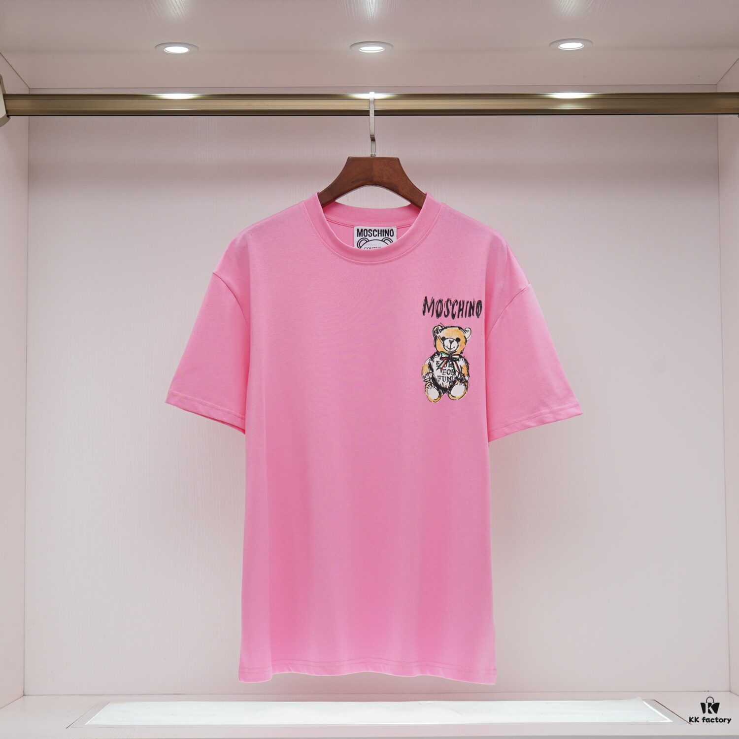 Q708 #♈️ Premium Cotton Double-Yarn 23 New Arrival 230g Double-Ply 32s Pure Cotton Fabric Short Sleeve T-Shirt Unisex Black White Pink