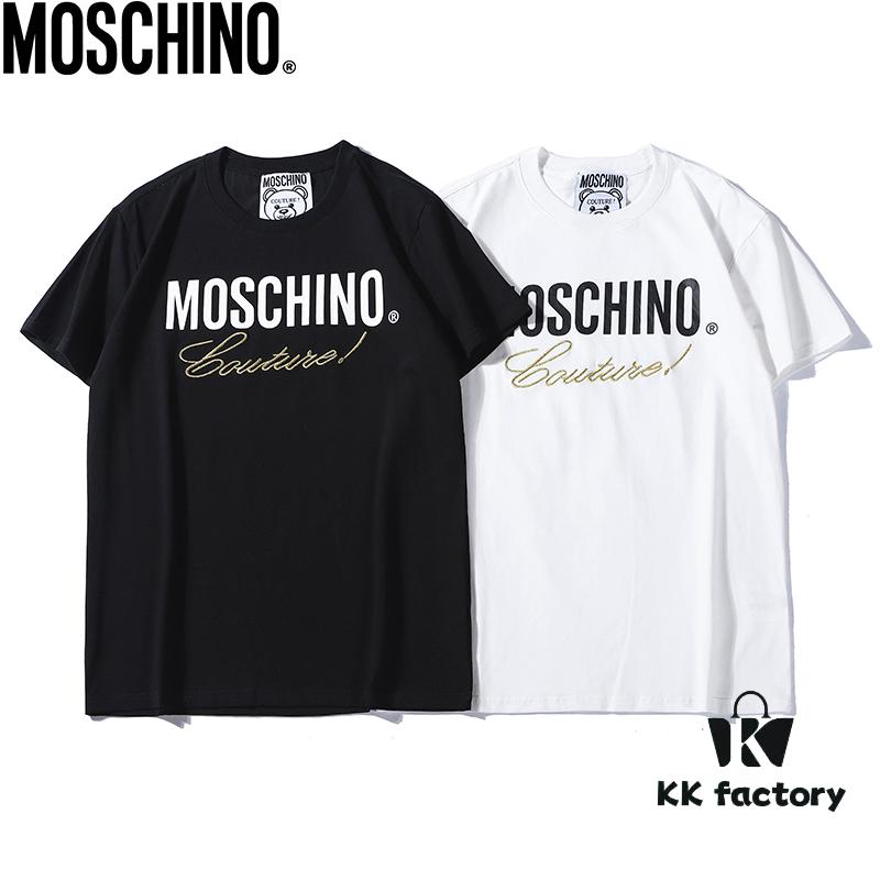 Moschino Classic Unisex Ultra-Cool Ice Ceramic Cotton Fabric Black and White S-XXL