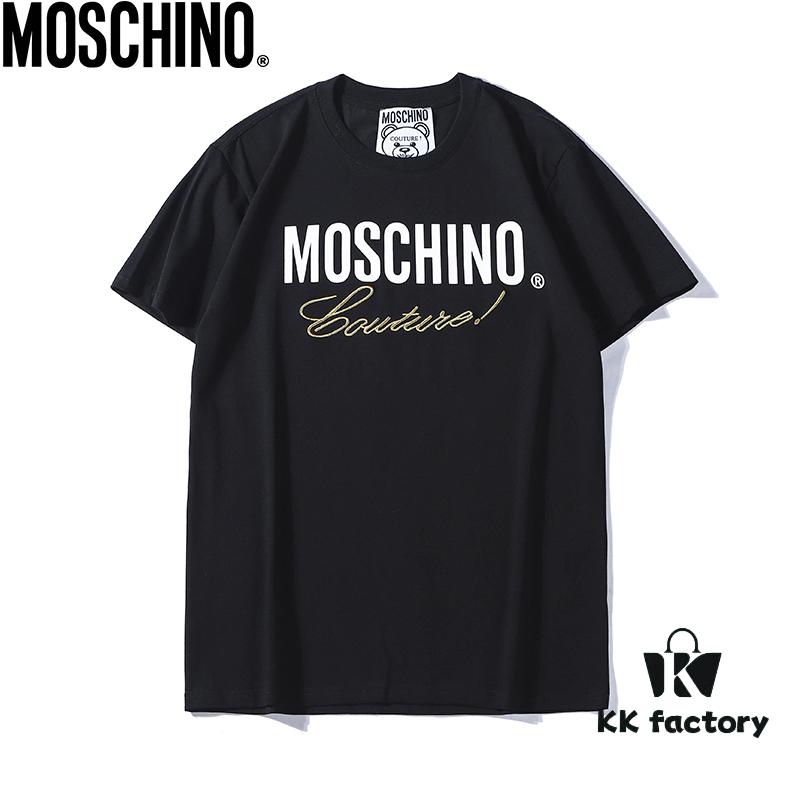 Moschino Classic Unisex Ultra-Cool Ice Ceramic Cotton Fabric Black and White S-XXL