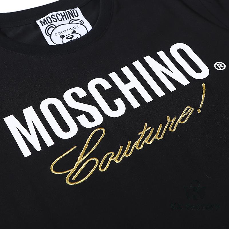 Moschino Classic Unisex Ultra-Cool Ice Ceramic Cotton Fabric Black and White S-XXL