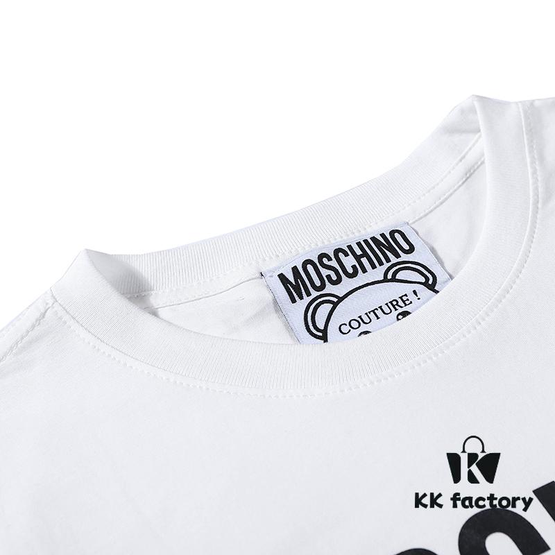 Moschino Classic Unisex Ultra-Cool Ice Ceramic Cotton Fabric Black and White S-XXL