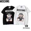 Moschino Classic Style, Super Cool Ice Porcelain Cotton Fabric, Black and White, S-XXL