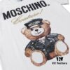 Moschino Classic Style, Super Cool Ice Porcelain Cotton Fabric, Black and White, S-XXL