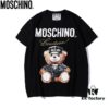Moschino Classic Style, Super Cool Ice Porcelain Cotton Fabric, Black and White, S-XXL