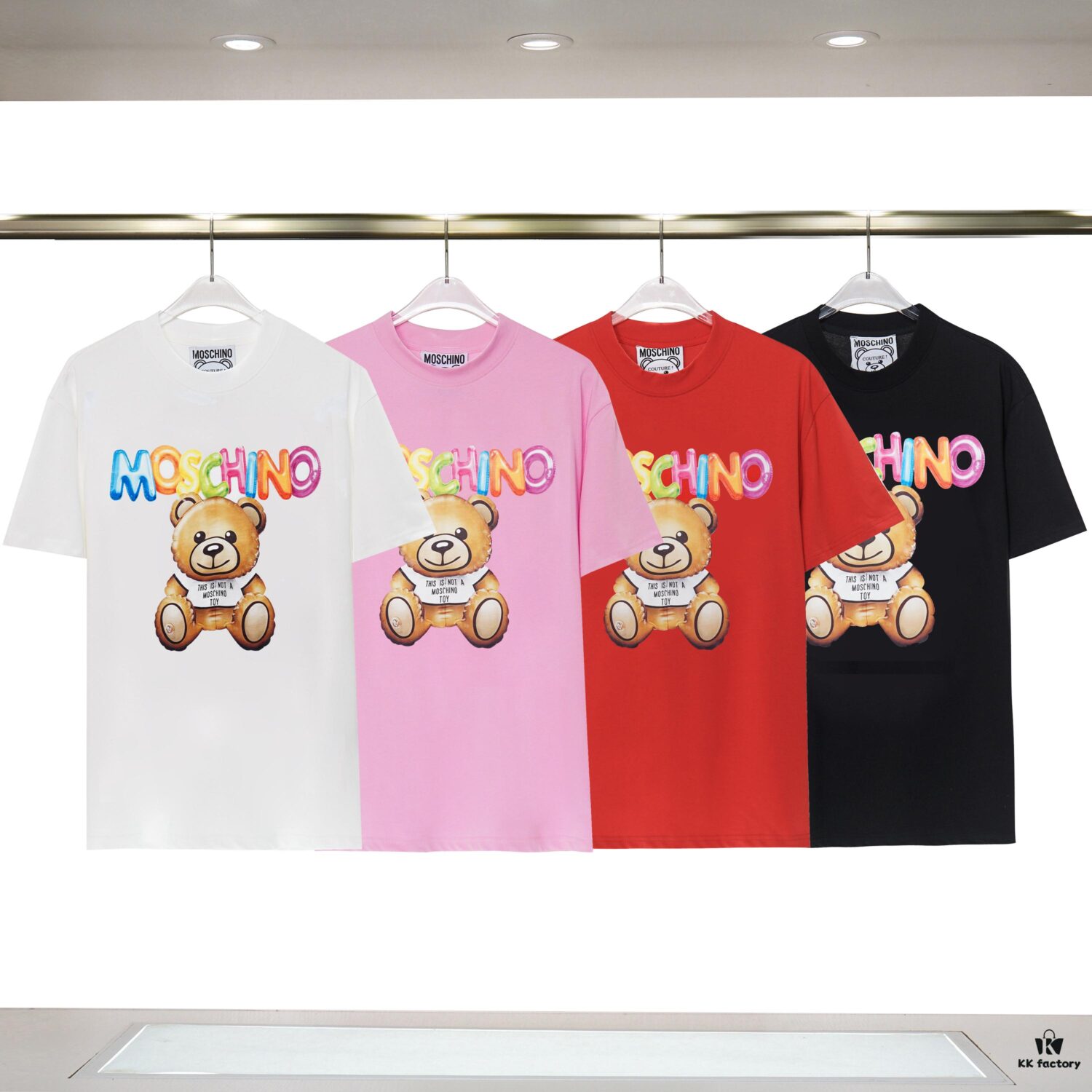 Q609#♈️ Premium Combed Double-Yarn Cotton MOSCHINO 23 Lunar New Year Limited Edition T-Shirt, 230gsm 32s Double-Ply Pure Cotton Fabric, Direct-to-Garment Printed Short-Sleeve Unisex Tee