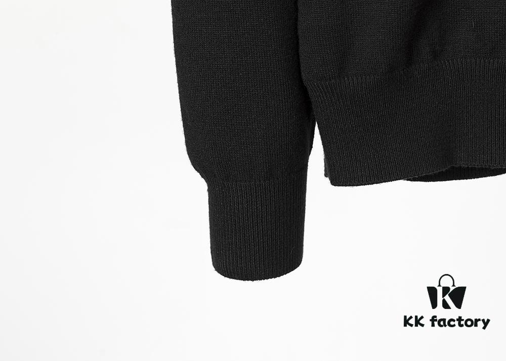 Winter New Round Neck Pullover Sweater 3066# - Classic McQueen Letter Jacquard, Stylish, High-End and Elegant, Thickened for Comfort and Warmth