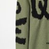 Winter New Round Neck Pullover Sweater 3066# - Classic McQueen Letter Jacquard, Stylish, High-End and Elegant, Thickened Comfortable Warm Clothing in Military Green