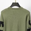 Winter New Round Neck Pullover Sweater 3066# - Classic McQueen Letter Jacquard, Stylish, High-End and Elegant, Thickened Comfortable Warm Clothing in Military Green